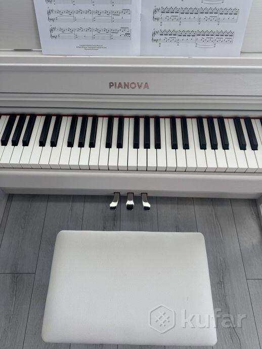 Пианино PIANOVA MA-810 WH + Банкетка + Наушники — фото 3