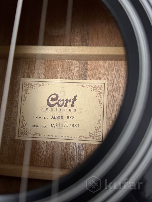 Гитара акустическая Cort AD810 BKS + чехол — фото 3