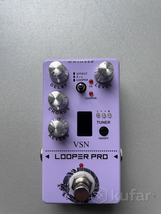 Педаль эффектов Looper Pro + (reverb, delay, chor) — фото 1