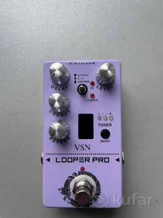Педаль эффектов Looper Pro + (reverb, delay, chor)