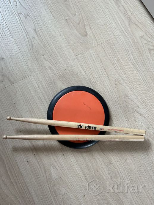 Барабанные палочки VIC FIRTH 2B+тренировочный пэд — фото 1