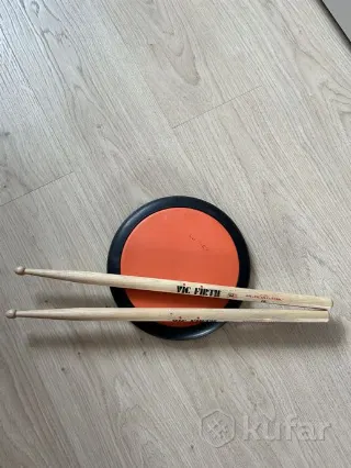 Барабанные палочки VIC FIRTH 2B+тренировочный пэд