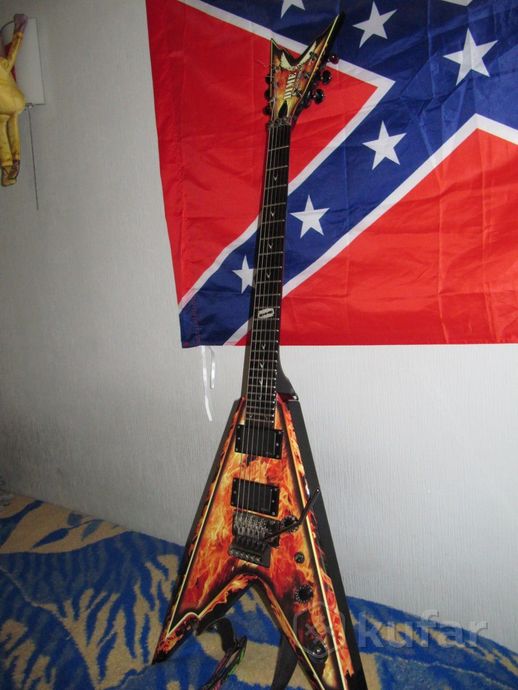 электрогитара dean razorback V 255 explosion — фото 2