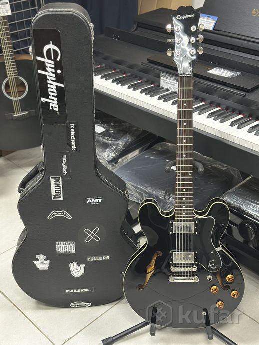 Электрогитара Epiphone ES-335 Dot джаз-банка — фото 9