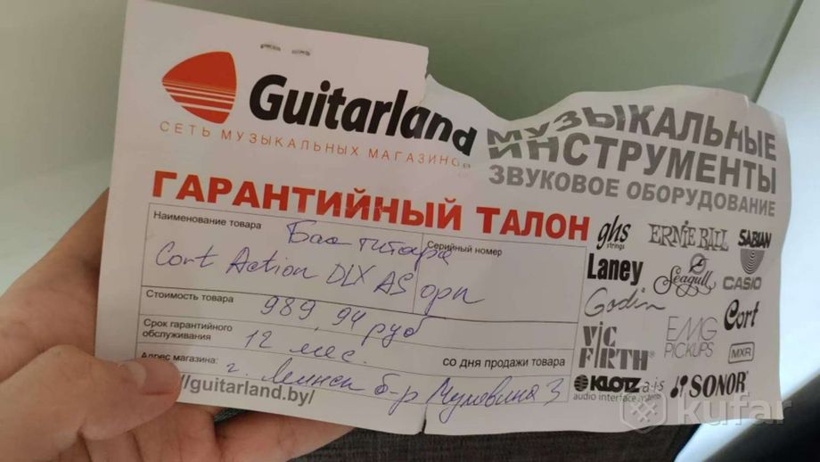 Бас-гитара Cort Action DLX AS, в хорошем состоянии — фото 4