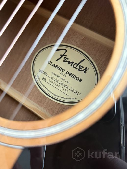 Гитара акустическая Fender CD-60 Dread V3/NAT — фото 3