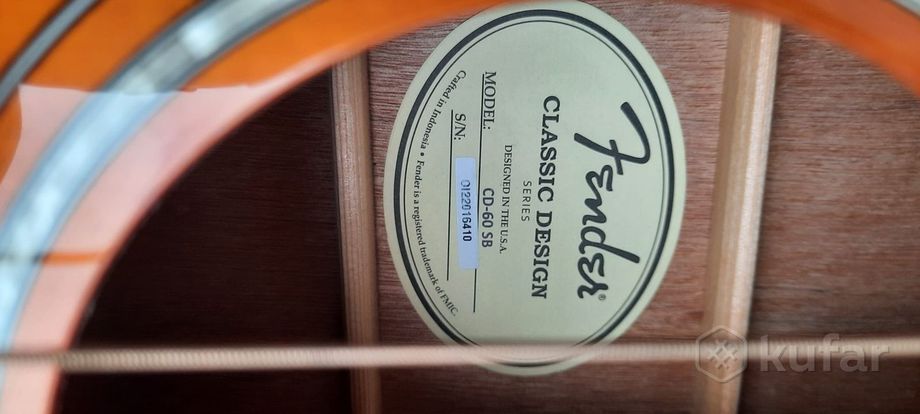 Гитара FENDER CD-60-SB — фото 5