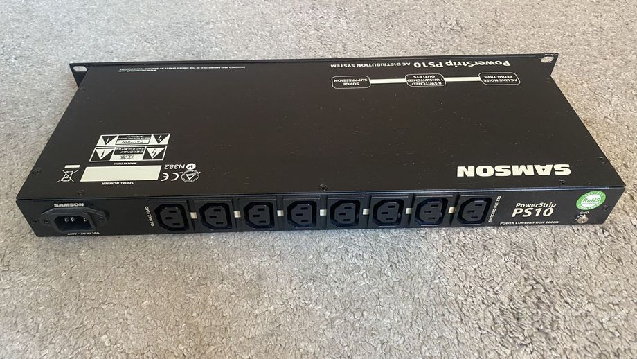 Samson PowerStrip PS10 - рэковый сетевой фильтр — фото 3
