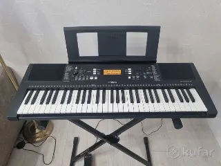 Синтезатор Yamaha PSR-E363 + стойка + педаль