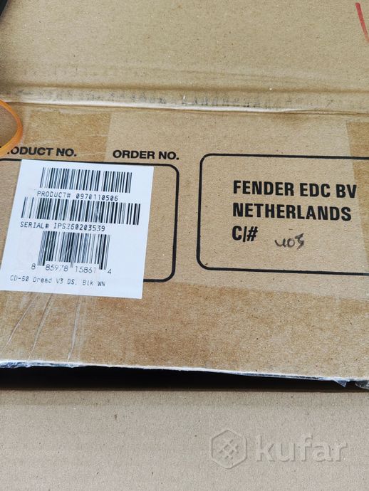 Гитара акустическая Fender cd-60 dread v3 ds — фото 5