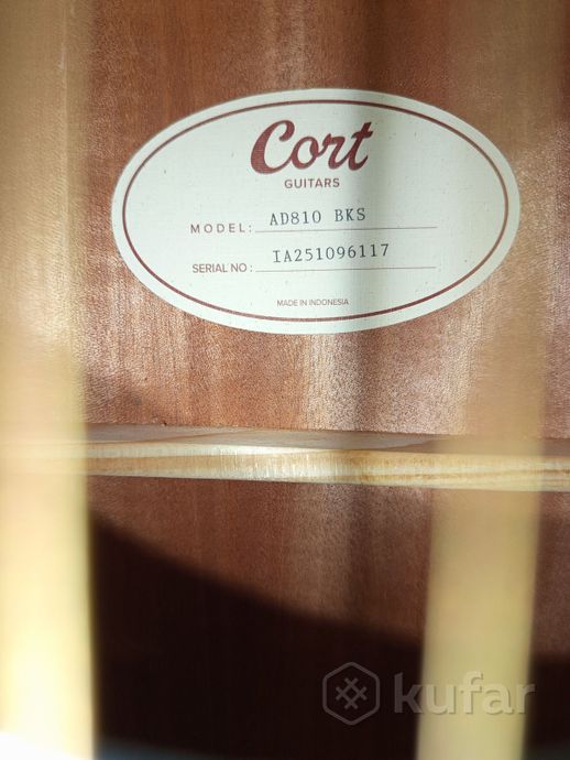 Акустическая гитара Cort AD810 BKS — фото 3