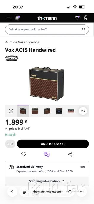 VOX AC15 HandWired Alnico Blue — фото 7