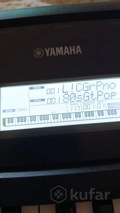 Синтезатор Yamaha PSR-383, в идеале, динамич. клав — фото 4