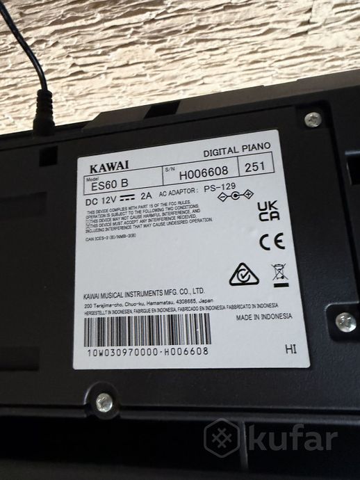 Цифровое пианино Kawai ES60 — фото 5