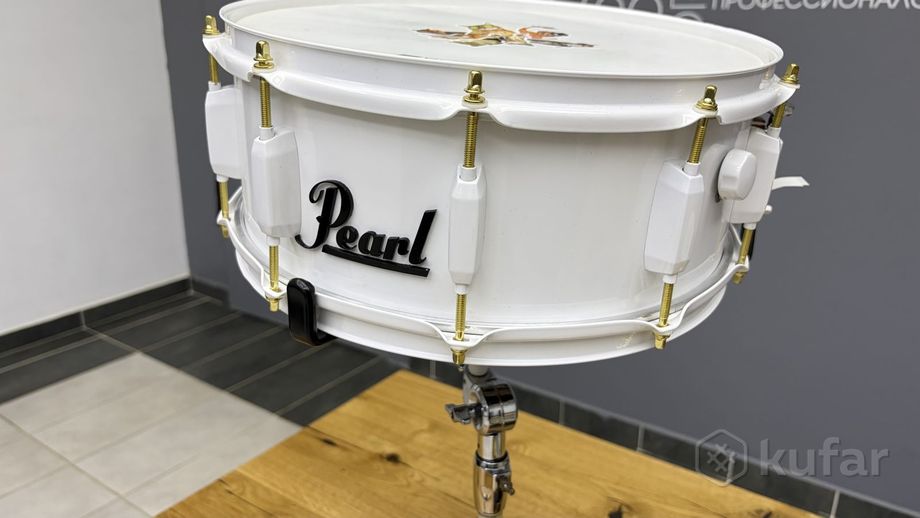 PEARL steel Snare. Acrylic white. — фото 1