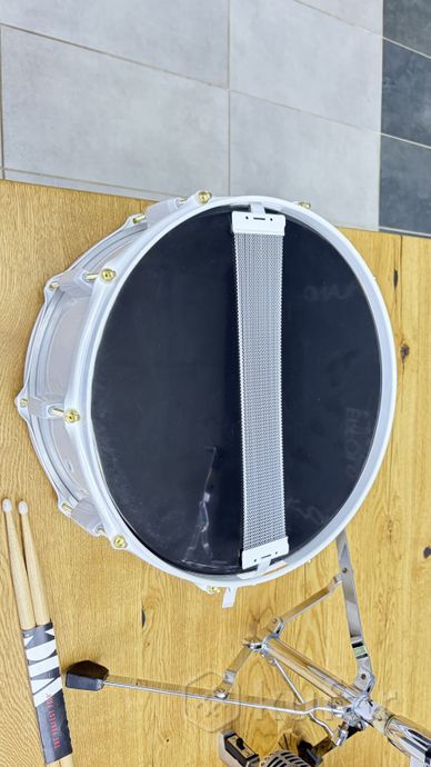 PEARL steel Snare. Acrylic white. — фото 3