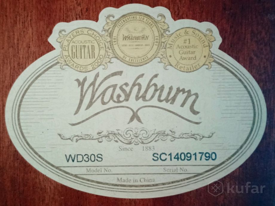 Продам гитару Washburn WD30S Новая — фото 1