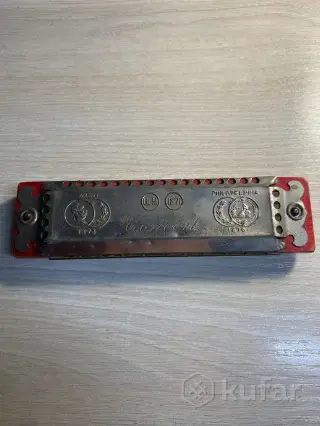 Антикварная губная гармоника конца XIX века