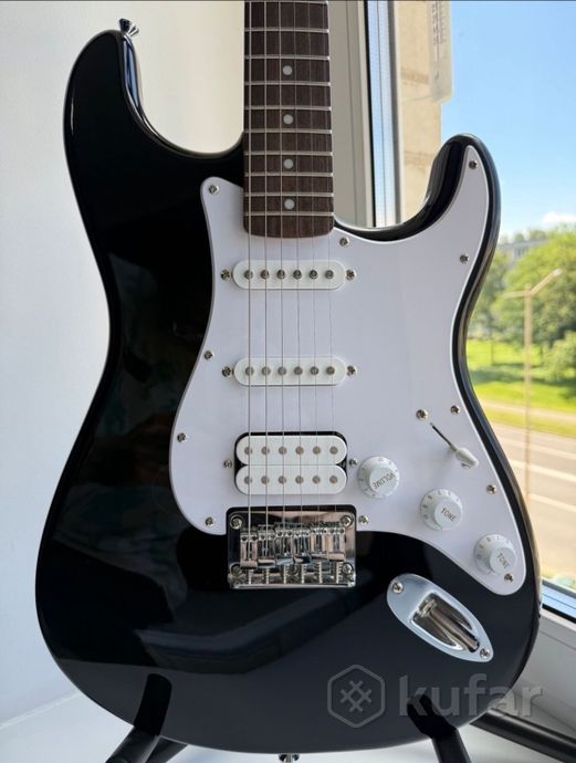 Гитара Fender squier Stratocaster ht hss black — фото 3