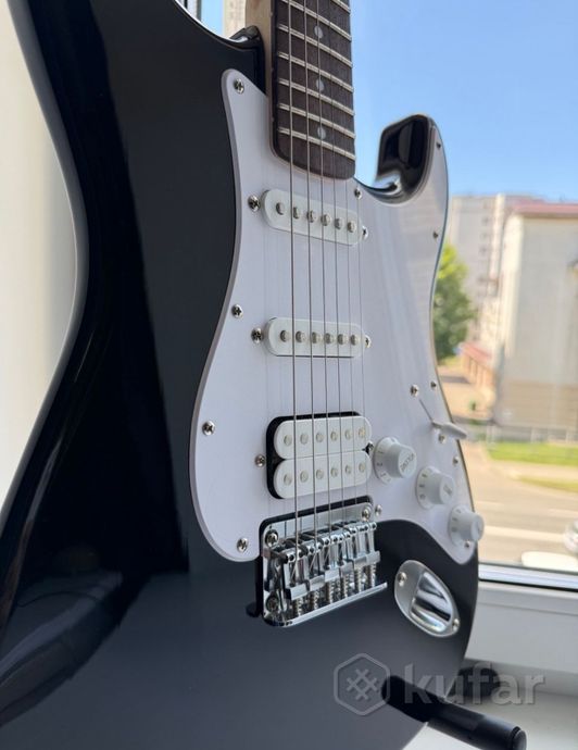 Гитара Fender squier Stratocaster ht hss black — фото 6