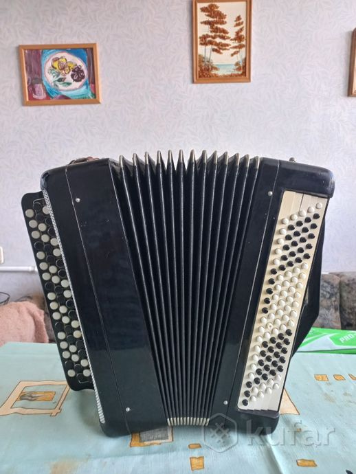 Баян Тульский 60х годов футляр, демонстрация звука — фото 1
