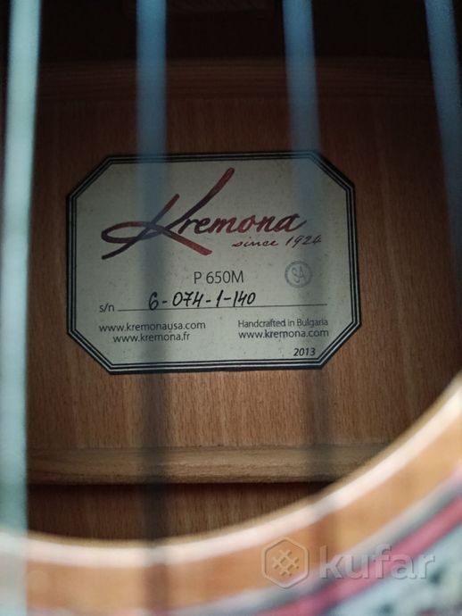 Гитара классическая Kremona. — фото 5