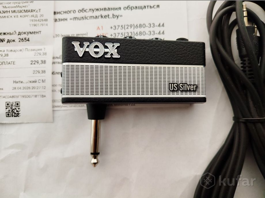 VOX ap3 US Amplug 3 US Silver гитарный усилитель — фото 1