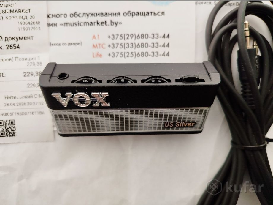 VOX ap3 US Amplug 3 US Silver гитарный усилитель — фото 2