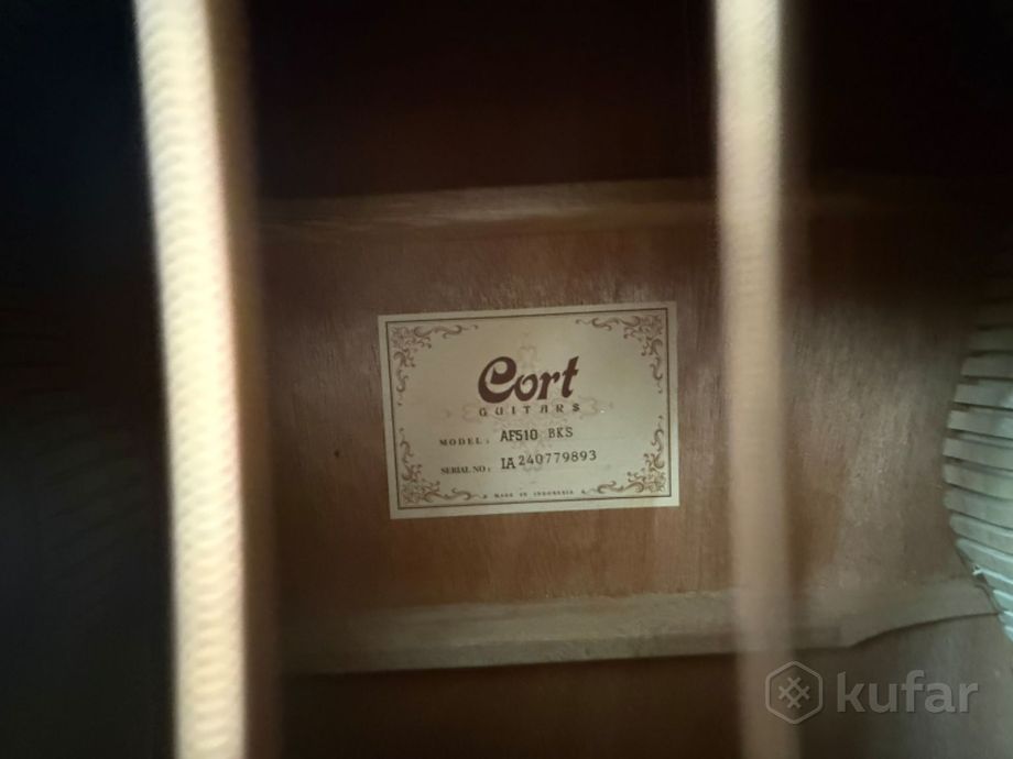 Акустическая гитара Cort AF 510 BKS — фото 4