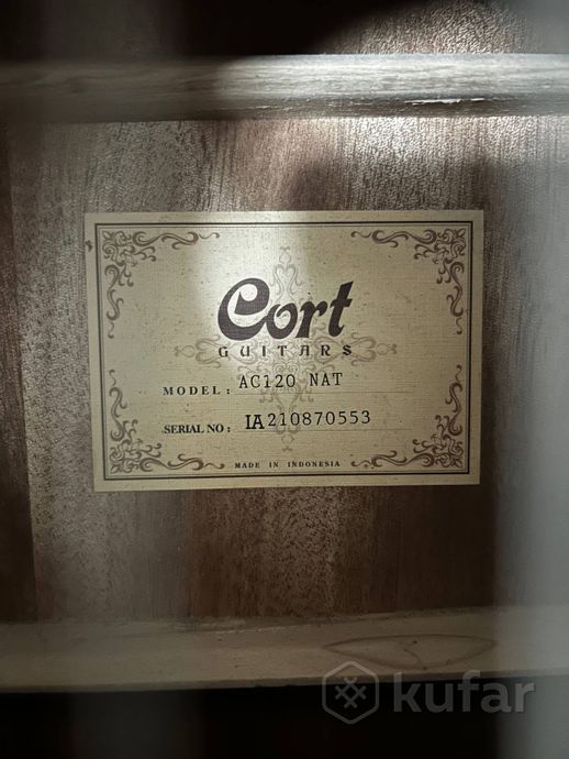 классическая шестиструнная гитара Cort AC100-OP — фото 4