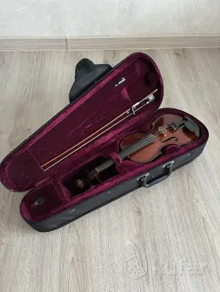 Скрипка с чехлом, размеры на фото