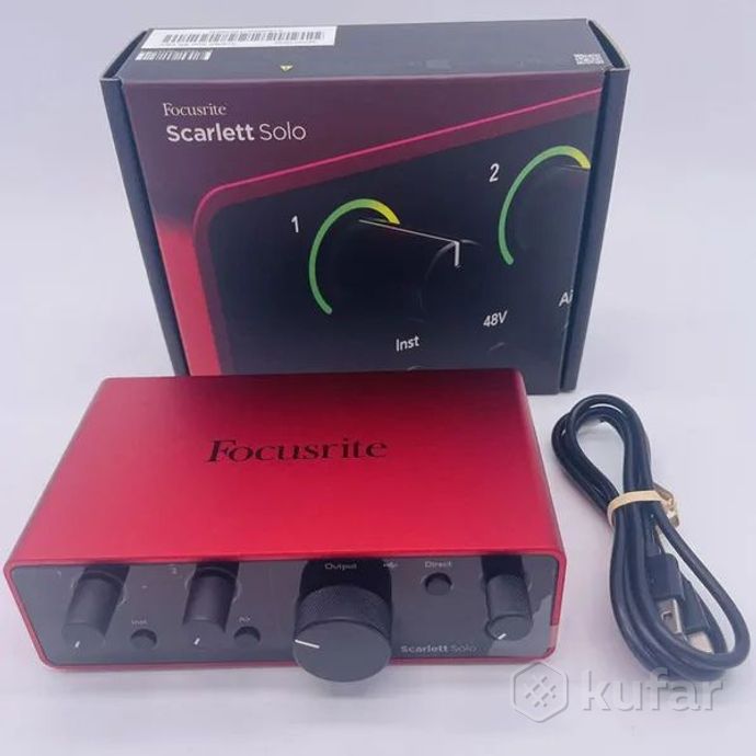 focusrite scarlett solo 4th gen + микро — фото 5