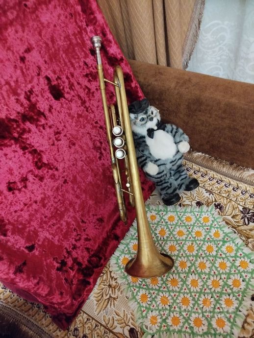 Немецкий музыкальный инструмент труба ''Bandmaster — фото 3