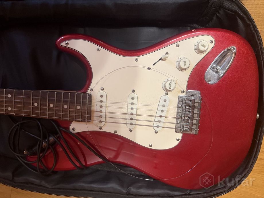 Электрогитара Aria STG-003 Candy Apple Red + чехол — фото 1
