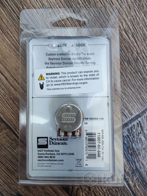 Потенциометр Seymour Duncan SDP-500 — фото 2