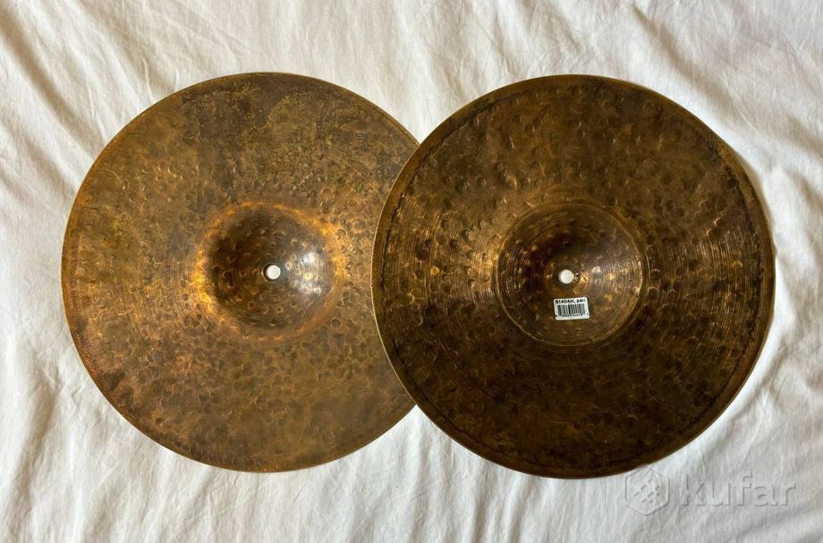 Барабанные тарелки Meinl Byzance Dark 14 hi-hats — фото 2