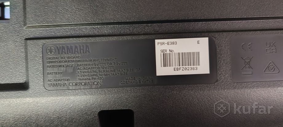 Синтезатор Yamaha psr-e383 + чехол — фото 4