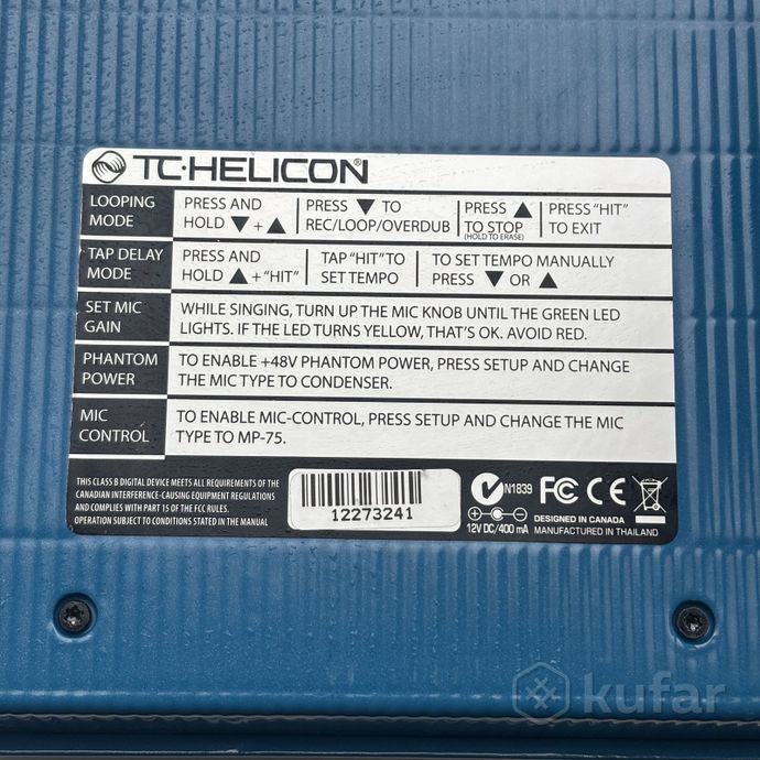 Вокальный процессор TC Helicon VoiceLive Play — фото 4