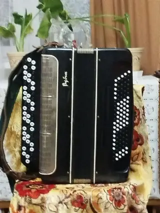 Баян готово- выборный '' Рубин''( под ремонт),кофр