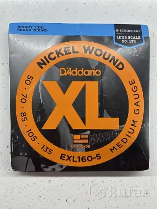 Струны для бас-гитары dAddario exl160-5 50-135