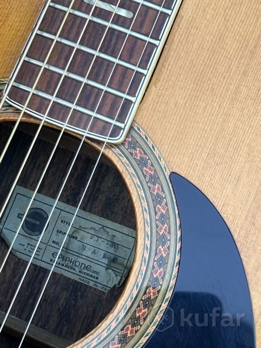 Акустическая гитара Epiphone FT-150 1970е винтаж — фото 4