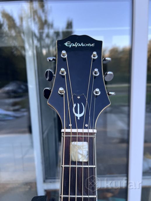 Акустическая гитара Epiphone FT-150 1970е винтаж — фото 8