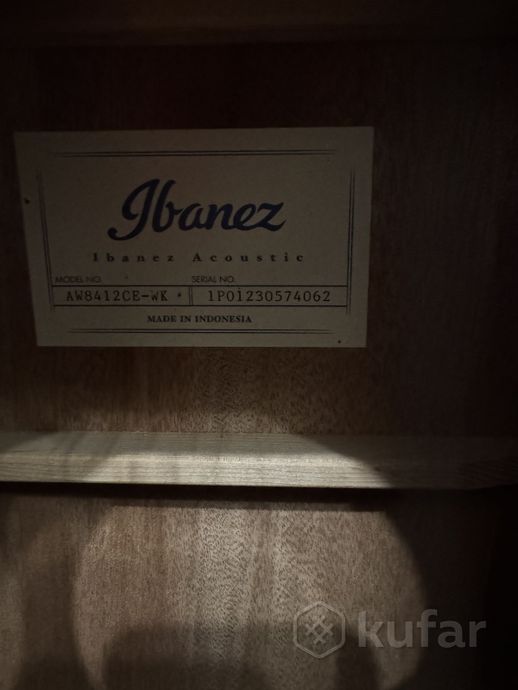 Гитара Ibanez AW8412CE-WK — фото 6
