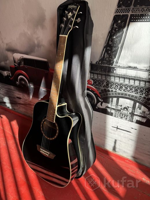 Электроакустическая гитара Washburn WD7SCEBM — фото 2