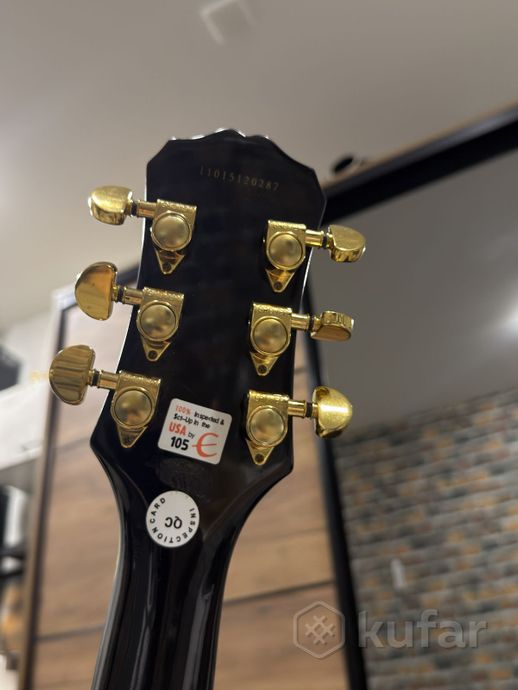 Электрогитара Epiphone LES PAUL BLACK BEAUTY — фото 6