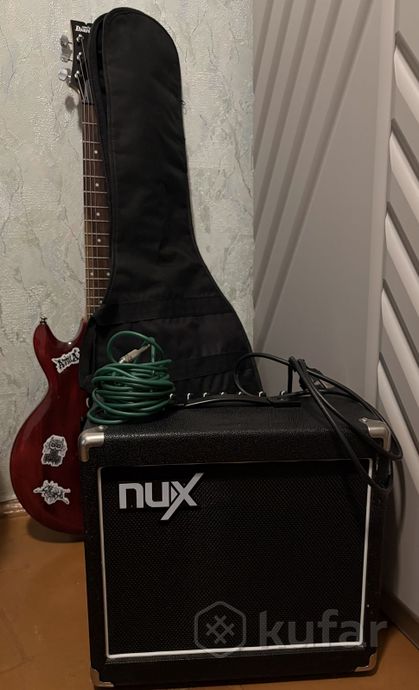 Электрогитара Ibanez GAX30+комбоусилитель NUX 15W — фото 2