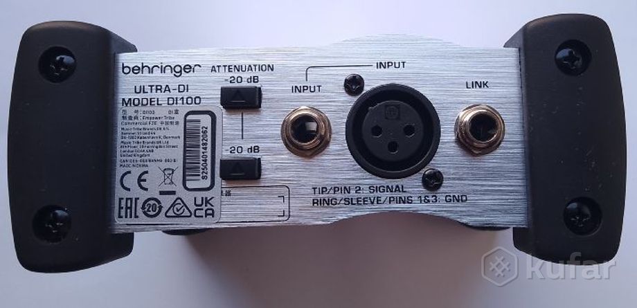 Директ-бокс Behringer DI100 — фото 4