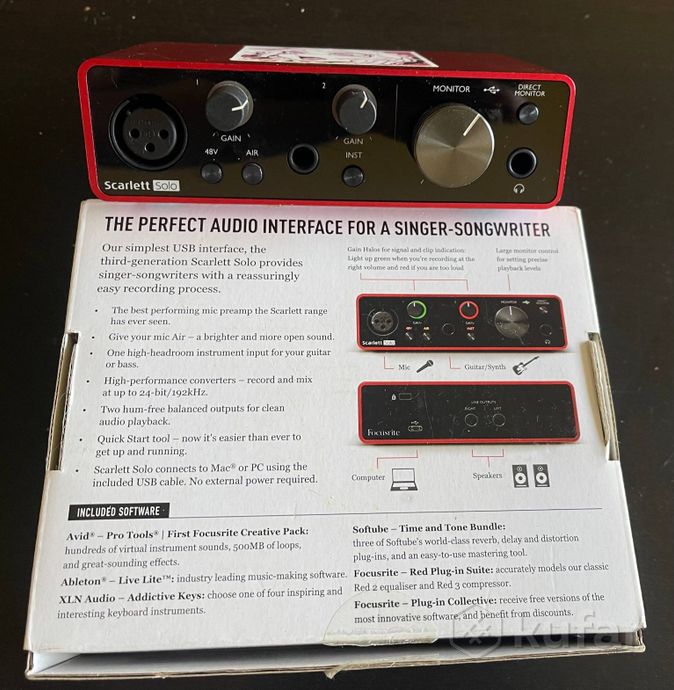 Focusrite scarlet solo 3rd gen — фото 2