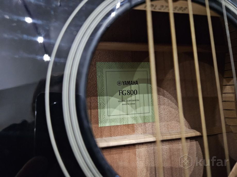 Гитара акустическая Yamaha FG800 black — фото 2
