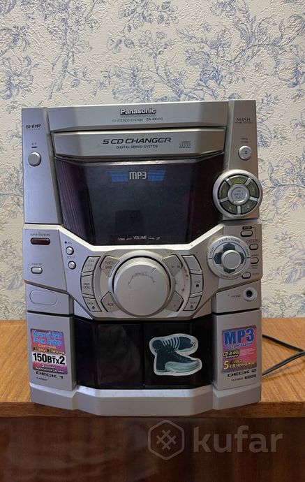 Магнитофон Panasonic cd stereo system SA-AK410 — фото 1